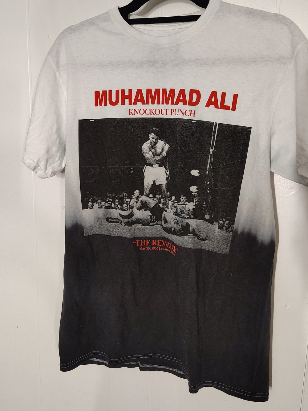 White & Black Muhammad Ali Graphic Tee